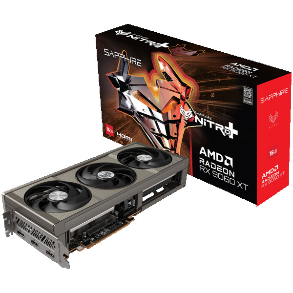 SAPPHIRE NITRO+ AMD RADEON RX 9060 XT GAMING OC 16GB DUAL HDMI   DP ( 11350-01-20G )