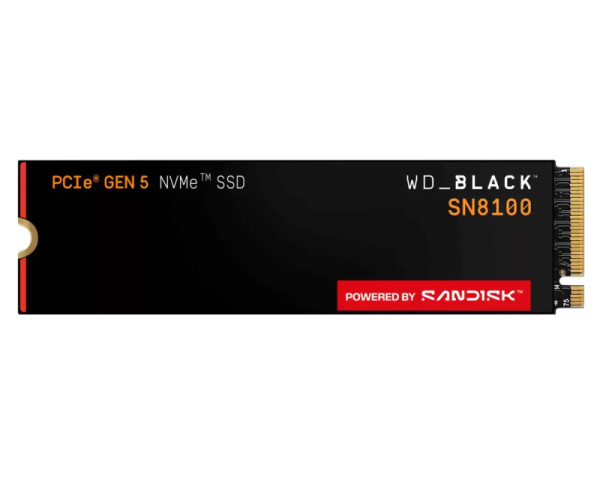 WD 1TB M.2 NVMe SSD Gen5 WDS100T1X0M SN8100 Black (HDD04368)