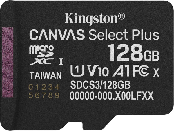 Memorije kartice KINGSTON SDCS3/128GBSP/microSDXC/128GB/Class10 U1/150MB/s (SDCS3/128GBSP)