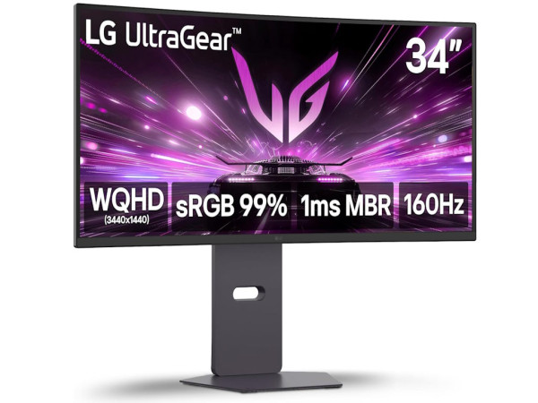 Monitor LG 34G600A 34''/VA,zakrivljen/3440x1440/160Hz/1ms MBR/HDMIx2,DP,USB/G-sync/VESA/zvucnici/crna (34G600A-B.AEU)