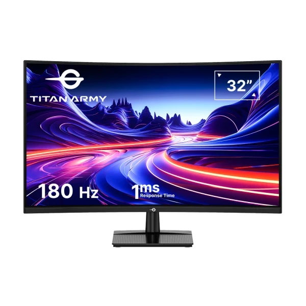 Monitor 32 Titan Army C32A1R 2560x1440 QHD VA 1ms 180Hz 2xHDMi 2xDP HDR10 Curved