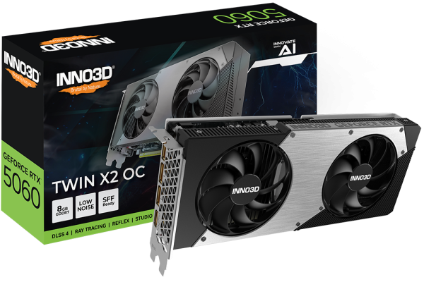 INNO3D GEFORCE RTX 5060 TWIN X2 OC ( N50602-08D7X-195070N ) 