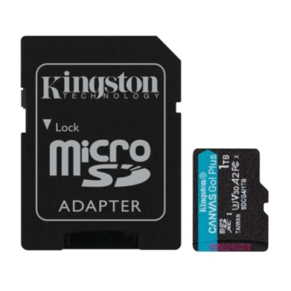 Micro SD Card 1TB Kingston+SD adapter SDCG4 1TB -  200 160 MB s