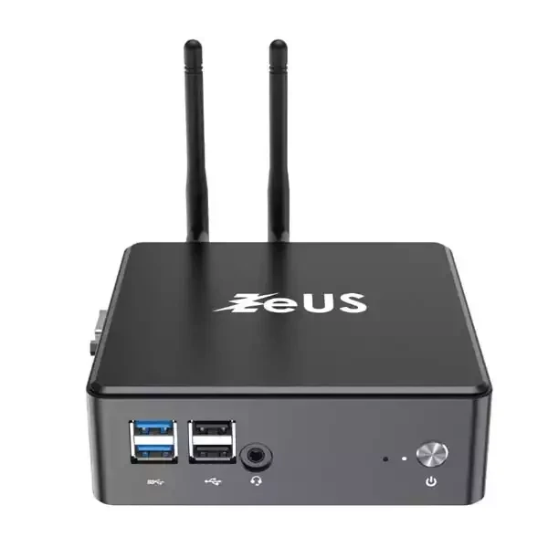 Mini PC Zeus MPI10-P23 Pentium Gold 5405U 2.30 GHz DDR4 LAN Dual WiFi BT HDMI DP USB C T Refurbish