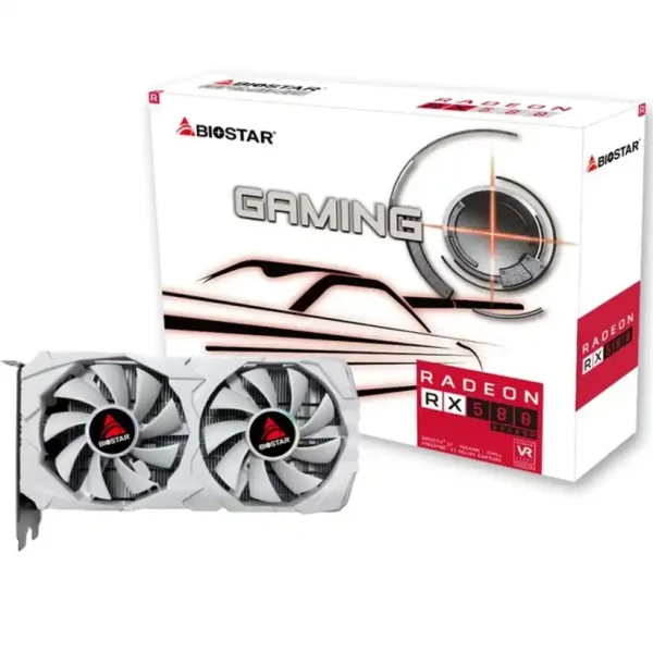 Graficka karta Biostar RX580 White Edition 8GB GDDR5 256 bit 2XDP HDMI