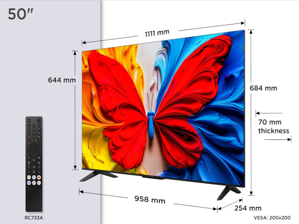 Televizor TCL 50S5K/QLED/50''/Full HD/60Hz/Google TV/crna (50S5K)