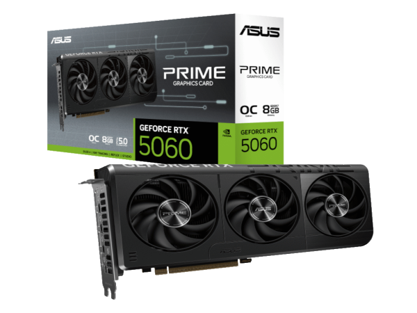 Graficka karta ASUS PRIME RTX 5060 8GB/GDDR7/128bit/crna (PRIME-RTX5060-O8G)