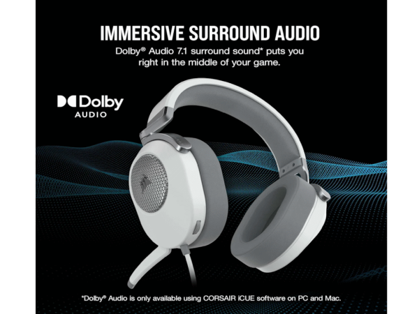 Slušalice CORSAIR HS65 SURROUND ŽICNE/CA-9011271-EU/bela (CA-9011271-EU)