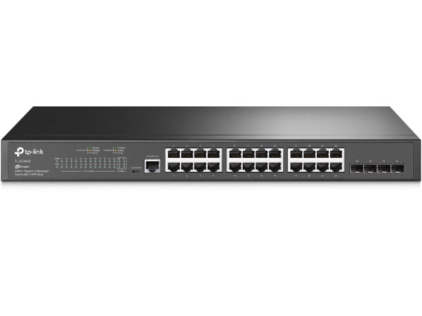 Switch TP-LINK TL-SG3428 Gigabit/24xRJ45/1Gbps/Smart L2+/4x SFP/Rackmount metalno kuciste (SG3428)