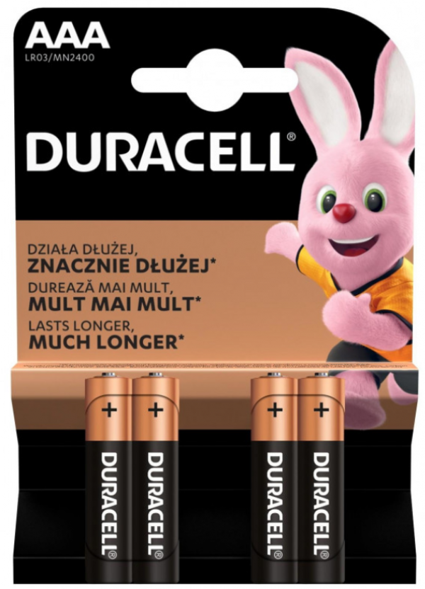 BATERIJE DURACELL ALKALNE AAA 4kom