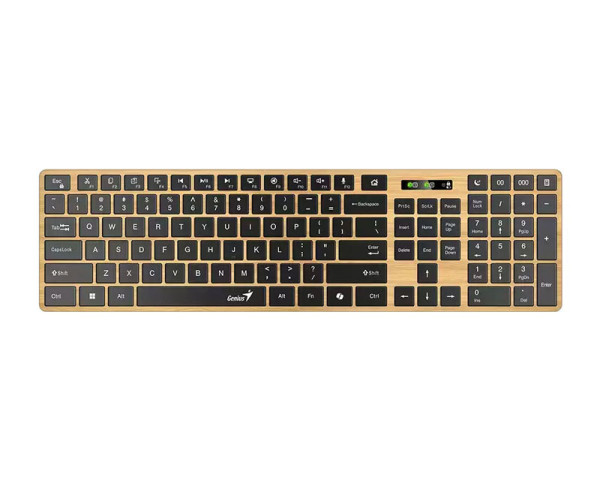 GENIUS SlimStar 7250BT, AI, Pine Wood YU wireless tastatura (TAS01475)