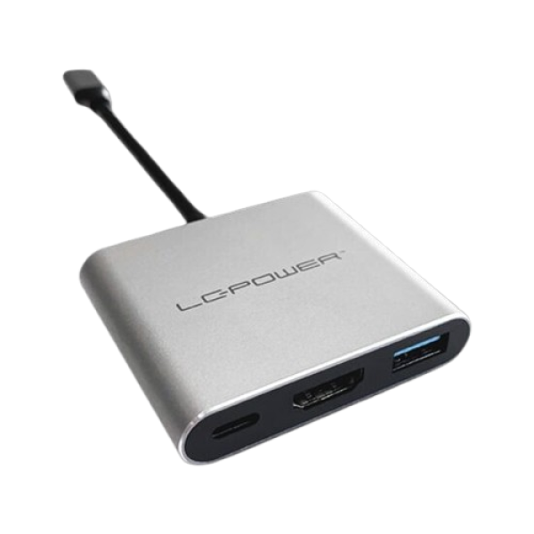 USB HUB LC Power LC-HUB-C-MULTI-4-V2 USB-A 3.2 HDMI USB-C
