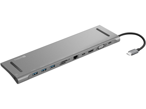 Docking station Sandberg 10in1 USB-C - HDMI VGA LAN 3xUSB 3.0 USB C 136-31