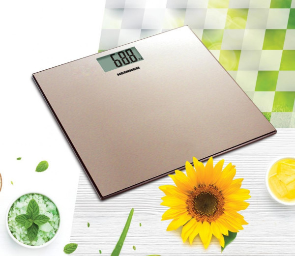 Personalna vaga HEINNER HBS-180SSGD 180kg digitalna staklo CR2032
