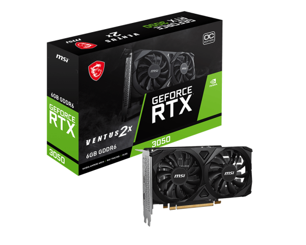 SVGA MSI RTX 3050 Ventus 2X E 6G OC DDR6