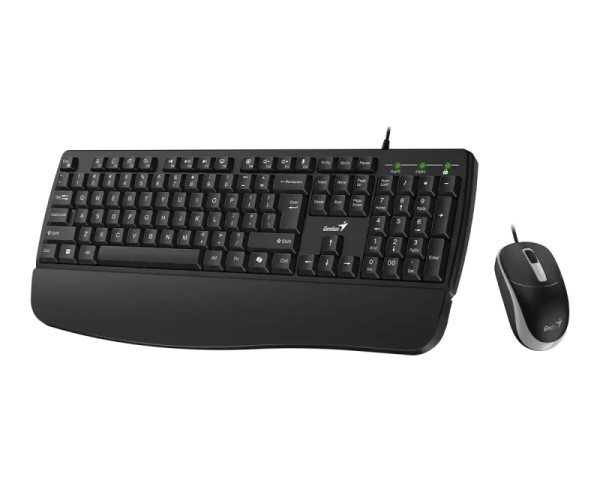 GENIUS KM-123 USB US crna tastatura+ USB crni miš (TAS01514)