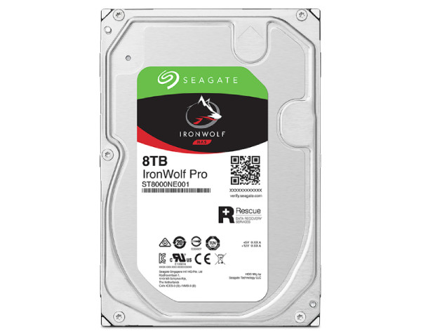 SEAGATE 8TB 3.5 inča SATA III 256MB 7.200 ST8000NT001 IronWolf Pro NAS hard disk(HDD04403)