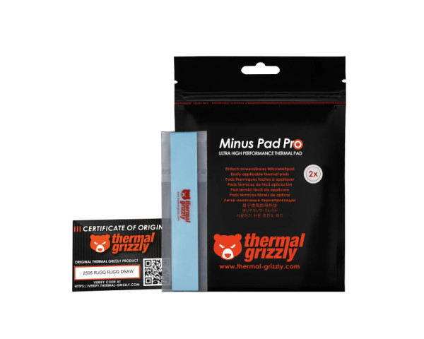 THERMAL GRIZZLY TG Minus Pad Pro - 120x20x0.5 mm termal pad (2pcs) (TG-MP-P-120-20-05-2) (CPU01869)