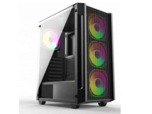 Kucište IG-MAX T2656-3RGB PATROL Mini Tower/ATX/Micro-ATX/DTX/Mini-DTX/Mini-ITX/bez napajanja/crna (T2656-3RGB)