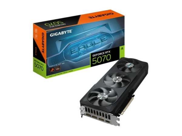 Graficka karta GIGABYTE GV-N5070AERO OC-12GD NVD/12GB/GDDR7/192bit/bela (GV-N5070AOC-12GD 1.0)