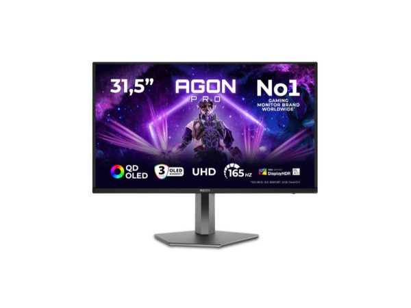 Monitor AOC AG326UD 31.5''/OLED/3840X2160/165Hz/0.03ms GtG/HDMIx2,DP/G-sync/VESA/zvucnici/crna (AG326UD)