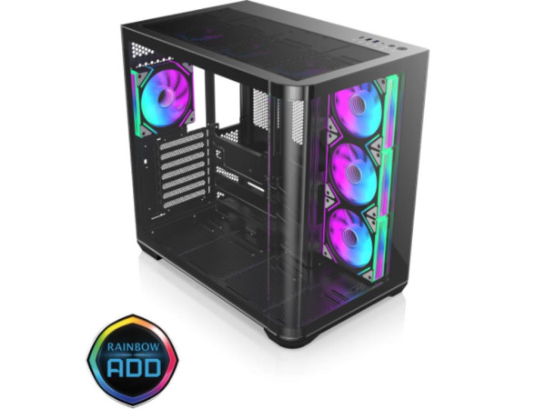 Kucište RAIJINTEK ATREUS BT4/ATX/Micro ATX,Mini-ITX/bez napajanja/crna (53127)