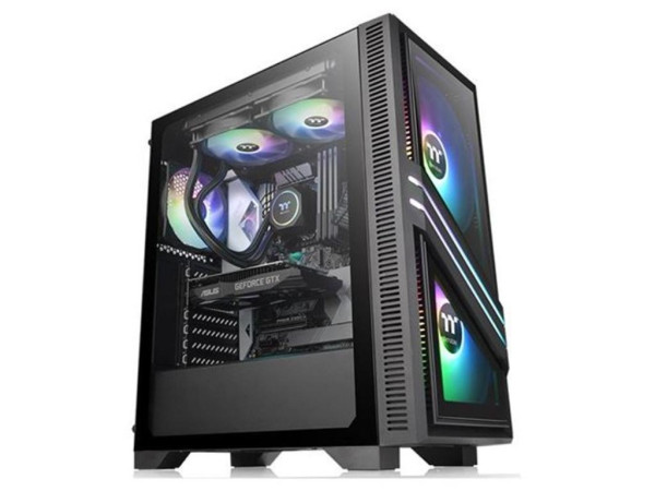 Kucište THERMALTAKE VERSA T35 TG Mid-Tower/kaljeno staklo/RGB/bez napajanja/crna (CA-1R7-00M1WN)
