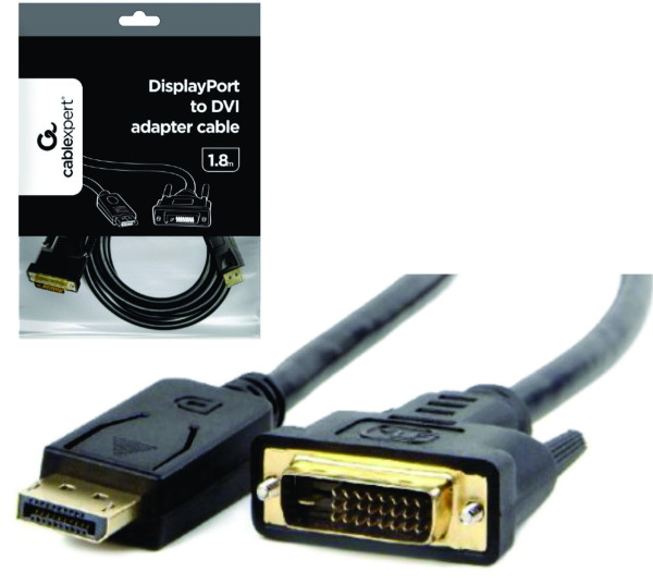 CC-DPM-DVIM-6 Gembird DisplayPort na DVI digital interface kabl 1.8m
