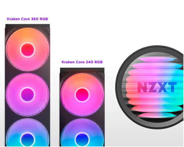 NZXT Kraken Core 240 RGB vodeno hlađenje crno (RL-KR24C-B1) (CPU01848)
