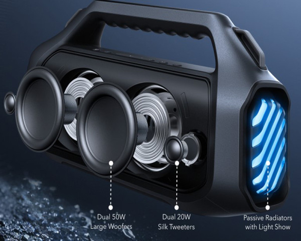 ANKER Soundcore Boom 2 Plus 140W 2.2 prenosivi bluetooth IPX7 zvučnik crni (ZVU03577)