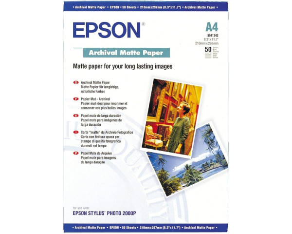 EPSON S041342 A4 (50 listova) ARCHIVAL MATTE PAPIR (POT02943)