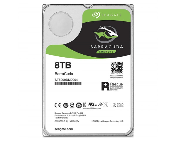 SEAGATE 8TB 3.5 inča SATA III 256MB 5.400rpm ST8000DM004 Barracuda hard disk(HDD04429)