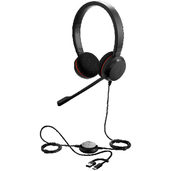 JABRA Evolve 20, Stereo UC, USB C A adapter ( 4999-829-269 ) 