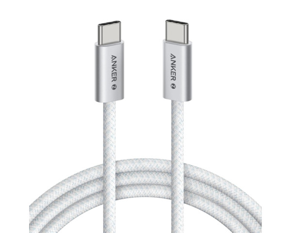 ANKER Zolo USB tip-C kabl M M 1m, za Apple, super brzo punjenje 240W 480Mbps, pleteni, beli (OST08014)