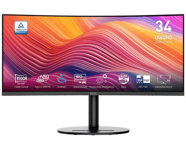 MSI 34 inča MODERN MD342CQP UWQHD 3440x1440 120Hz FreeSync Premium zakrivljeni monitor (MON03595)