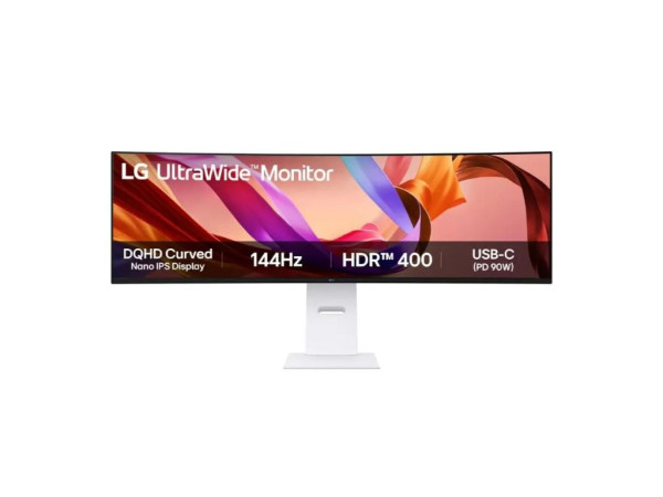 Monitor LG 49U950A-W 49''/IPS,zakrivljen,21:9/5120x1440/144Hz/1ms MBR/HDMIx2,DP,USB,USB C/Freesync (49U950A-W.AEU)