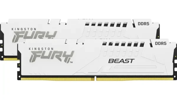 RAM DIMM DDR5 64GB (2x32GB) 5600MHz KINGSTON KF556C40BWK2-64 Fury Beast White