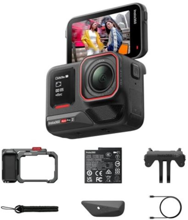 Insta360 Ace Pro 2 Xplorer Bundle Dark Gray Single Battery