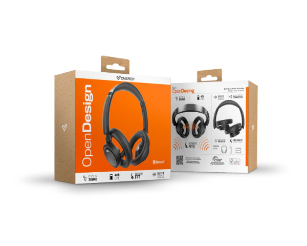 ENERGY SISTEM OpenDesign Headphones Black (M50061) (ZVU03749)