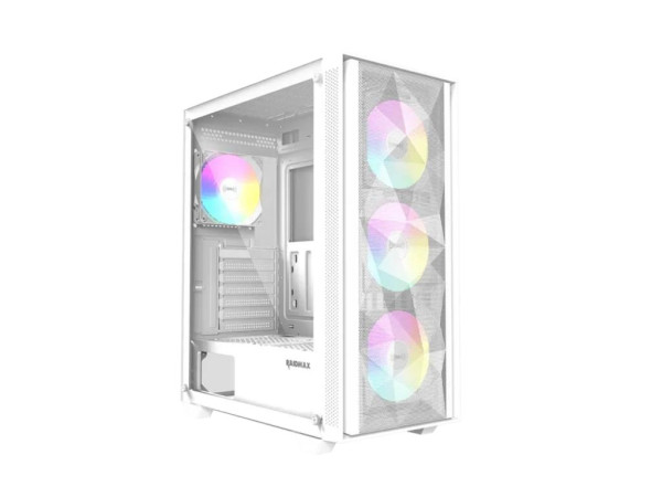 Kucište Raidmax Vector V217/ATX/Micro-ATX/Mini-ITX/ARGB/kaljeno staklo/bela (50450)