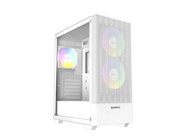 Kucište Raidmax Vector V218/ATX/Micro-ATX/Mini-ITX/ARGB/kaljeno staklo/bela (50452)