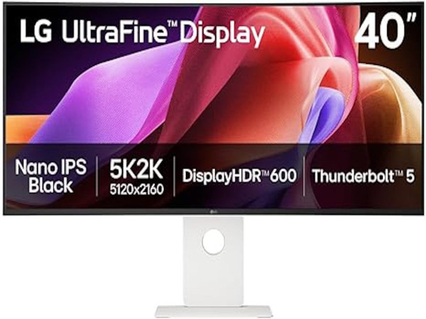 Monitor LG 40U990A-W 39.7''/IPS,zakrivljen,21:9/5120x2160/120Hz/5ms GtG/HDMIx2,DP,USB,Thunderbolt (40U990A-W.AEU)
