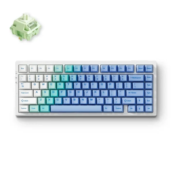 Bežična gaming tastatura MCHOSE G75 Pro Artic Snow Matcha Latte switch Mehanical