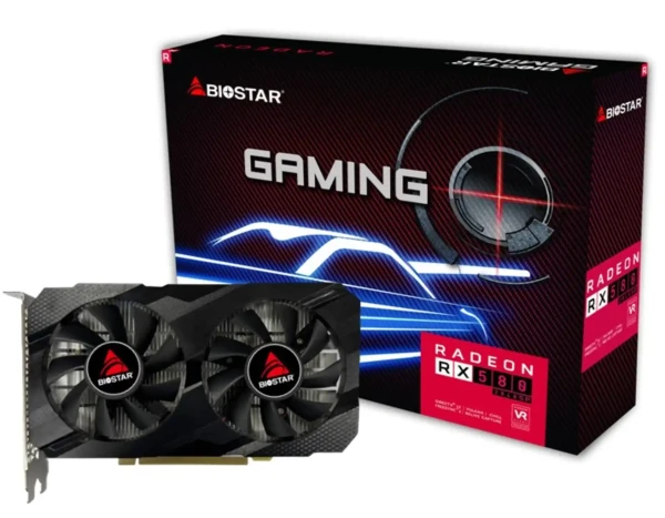 Graficka karta Biostar RX580 8GB GDDR5 256 bit 3XDP DVI HDMI