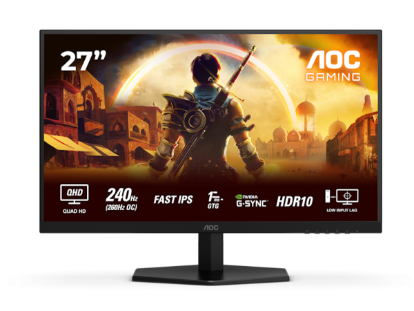 Monitor AOC Q27G42ZE 27'' IPS 2560x1440 260Hz 1ms GtG HDMI,DP G-sync VESA crna' ( 'Q27G42ZE' ) 