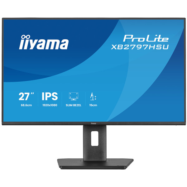 27'' IPS panel, 1920x1080 at 120Hz, EyeComfort, 15cm height adjustable stand, 350cd m2, Speakers, HDMI, DisplayPort, 1ms MPRT, USB 2x3.2 plu