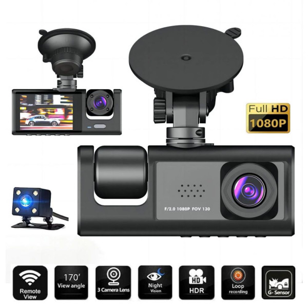 Kamera za Auto DashCam S1 JWD 1080P crna