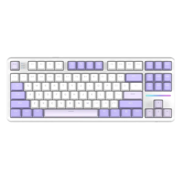 Bežična gaming tastatura Attack Shark X87 Mehanička TriMode 4000mAh Hot Swap Twilight