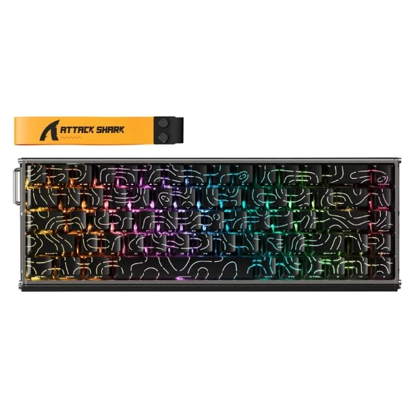 Gaming tastatura Attack Shark X68MAX Magnetic Switches RT SnapTap DKS MT TGL Aluminium Black cont