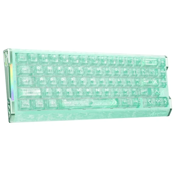 Bežična gaming tastatura Attack Shark R68HE Magnetic Switches RT Snap Tap DKS MT TGL Lake Green
